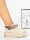 Ghete UG Dama L-392 BEIGE | BELLICY