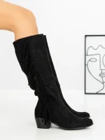 Cizme Dama cu Toc QT07-103 BLACK | BELLICY
