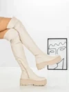 Cizme Dama cu Platforma W3032-1 BEIGE | BELLICY
