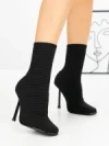 Botine cu Toc Subtire B5931 BLACK | MIA SHOES