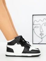 Sneakers Dama F005-2 WHITE-BLACK | COSTA SOL