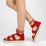 Дамски сандали MR2 Червено (L80) Mei