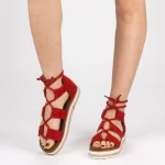 Дамски сандали MR2 Червено (L80) Mei