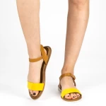 Дамски сандали FD51 Жълто (L36) Mei
