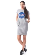 Дамска рокля 8121 NASA Светло сиво (G29) Adrom