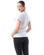 Дамска тениска 8051-3 LOVE Бял (G02) Adrom