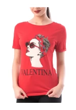 Дамска тениска 8122 VALENTINA Червено (G09) Adrom