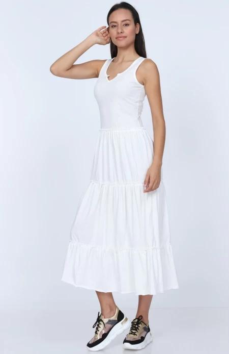 Дамска рокля 8319 Бял (G19) Adrom