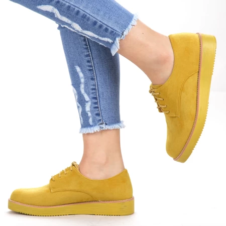 Дамски ежедневни обувки DS3 Жълто (K36) Mei