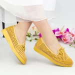 Дамски ежедневни обувки DS6 Жълто (B15) Mei