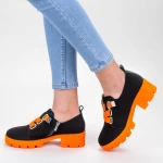Дамски ежедневни обувки ZP1975 Черен-Оранжево (K09) Mei