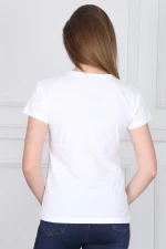 Дамска тениска 8743 Бял (G71) Adrom