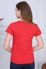 Дамска тениска 8328 Червено (G68) Adrom