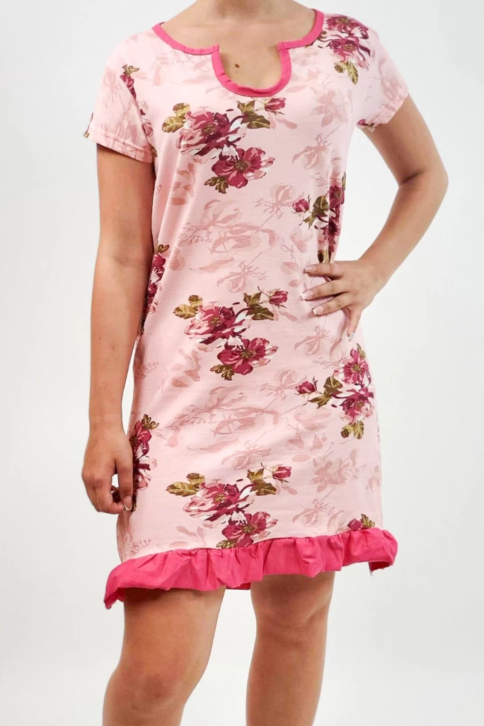 Дамска рокля 8563 Розов (G45) Ulus