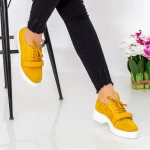 Дамски ежедневни обувки 1466-D6 Жълто (G12) Hebe