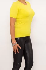 Дамска блуза с къс ръкав QF5017-5 Жълто (G04) Fashion