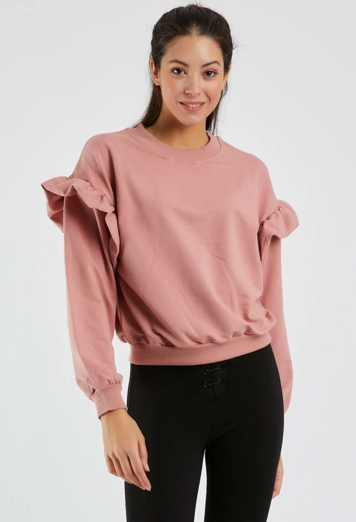 Дамска блуза 9127 Розов (G48) Adrom