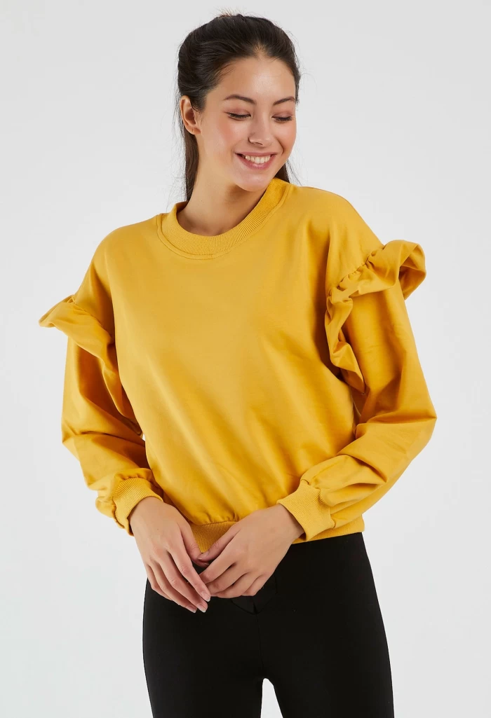 Дамска блуза 9127 Жълто (G48) Adrom