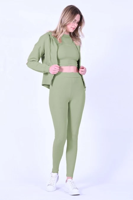 Дамски костюм 9550 Зелено (G12) Adrom