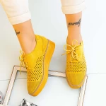Дамски ежедневни обувки DS17 Жълто (D52) Mei