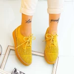 Дамски ежедневни обувки DS17 Жълто (D52) Mei