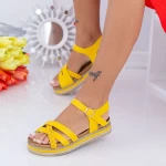 Дамски сандали LM305 Жълто (N12) Mei
