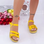 Дамски сандали LM305 Жълто (N12) Mei