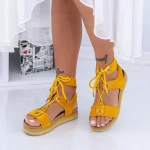 Дамски сандали LM307 Жълто (N24) Mei
