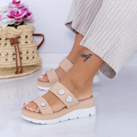 Чехли за жени FS53 Бежово (N18) Mei