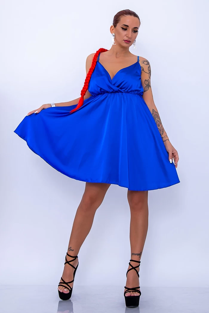 Дамска рокля R01 Синьо (G00) Fashion