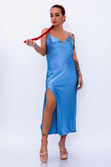 Дамска рокля 3305 Синьо (G00) Fashion