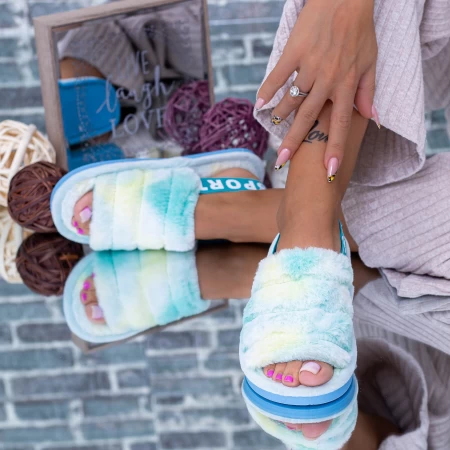 Домашни чехли за жени WF2117 Светло синьо (H14) Fashion