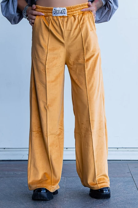 Дамски панталон P100 Жълто (G39) Fashion