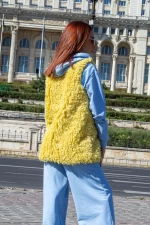 Дамска жилетка 2010 Жълто (R03) Fashion