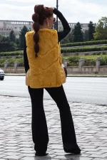 Дамска жилетка 21-14 Жълто (R05) Fashion