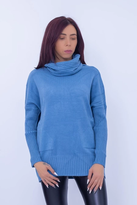 Дамска блуза D817 Светло синьо (G35) Fashion
