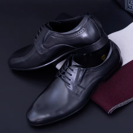 Елегантни обувки за мъже 003-835 Черен (P01) Eldemas