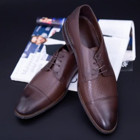 Елегантни обувки за мъже 506 Кафяво (K38) Divarese