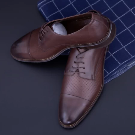 Елегантни обувки за мъже 506 Кафяво (K38) Divarese