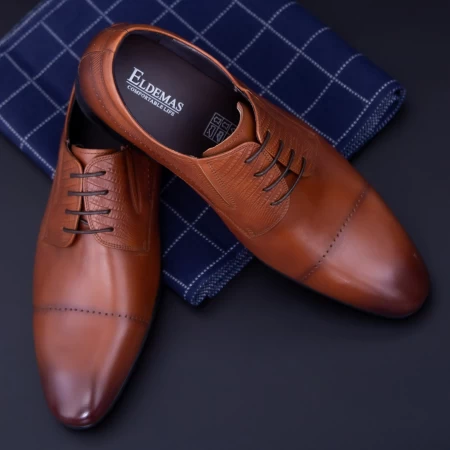 Елегантни обувки за мъже 550-032 Кафяво (L18) Eldemas