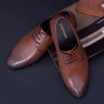 Елегантни обувки за мъже 792-036 Кафяво (J17) Stephano