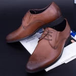 Елегантни обувки за мъже 792-036 Кафяво (J17) Stephano