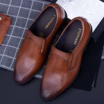 Елегантни обувки за мъже 792-037 Кафяво (P12) Stephano