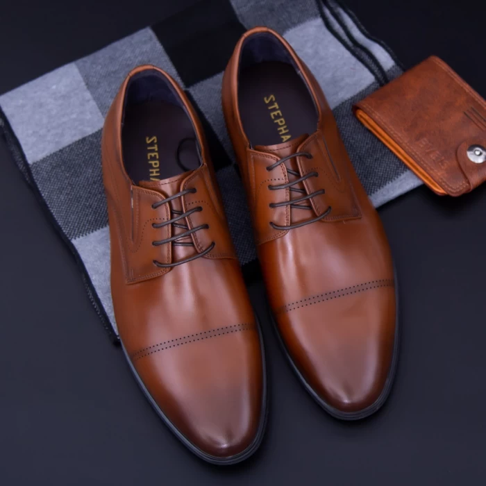 Елегантни обувки за мъже 7065-844 Кафяво (C21) Stephano