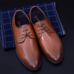 Елегантни обувки за мъже F066-020 Кафяво (D04) Stephano