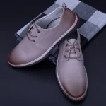 Елегантни мъжки обувки от естествена кожа KL6805 Сиво (M44) Stephano