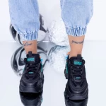 Дамски кецове с платформа WL118 Черен (M25) Mei