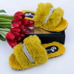 Домашни чехли за жени A21 Жълто (H18) Fashion