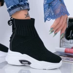 Дамски кецове с платформа WL132 Черен (D01) Mei