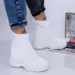 Дамски кецове с платформа WL132 Бял (D01) Mei